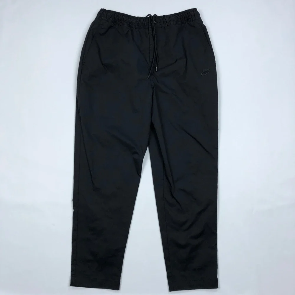 Nike Mens Club Woven Tapered Pants Black HJ1997 Size Medium